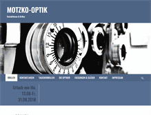 Tablet Screenshot of motzko-optik.at